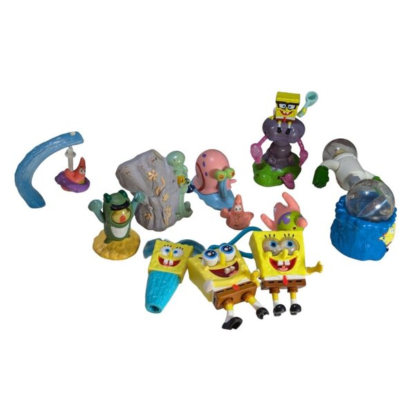 Lot of 10-12 SpongeBob SquarePants Fast Food Toys - Picture 1 of 6